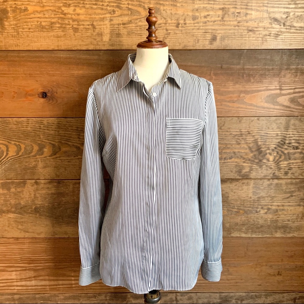 Brooks Brothers “346” Pinstripe Blouse